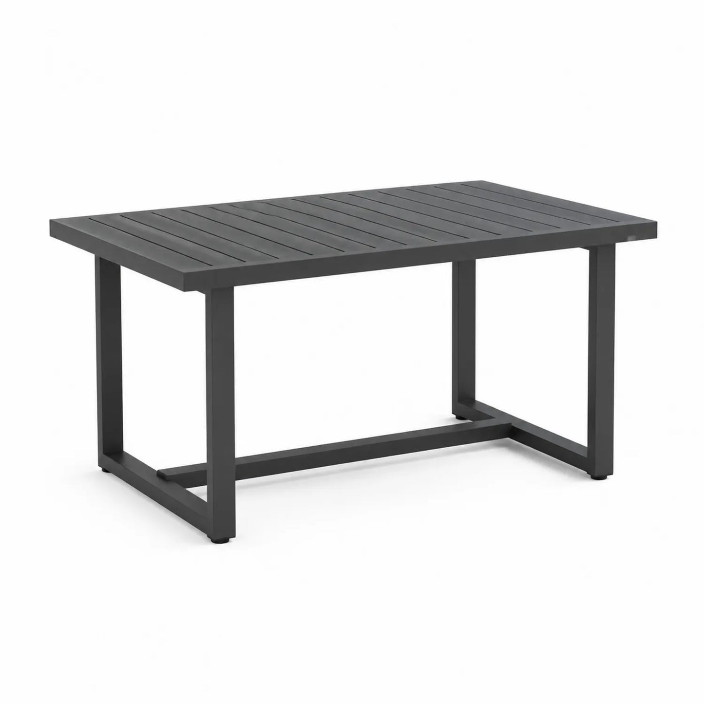 Gartentisch Aluminium 150x90x75 cm Anthrazit