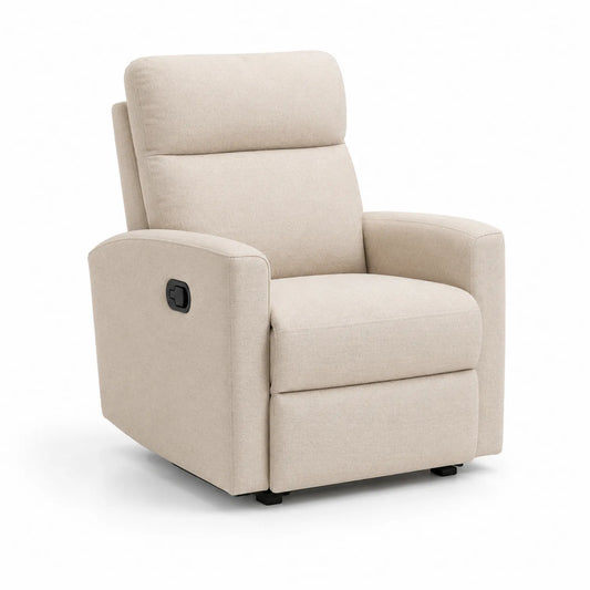 Liegesessel Stoff Beige Mit Schaumstofffüllung