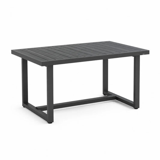Gartentisch Aluminium 150x90x75 cm Anthrazit