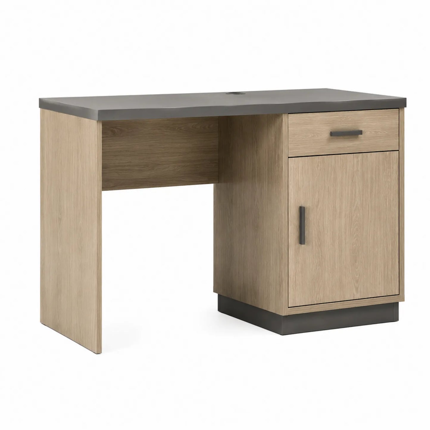 Schreibtisch aus Spanplatte mit Eichenfurnier 120x60x75 cm