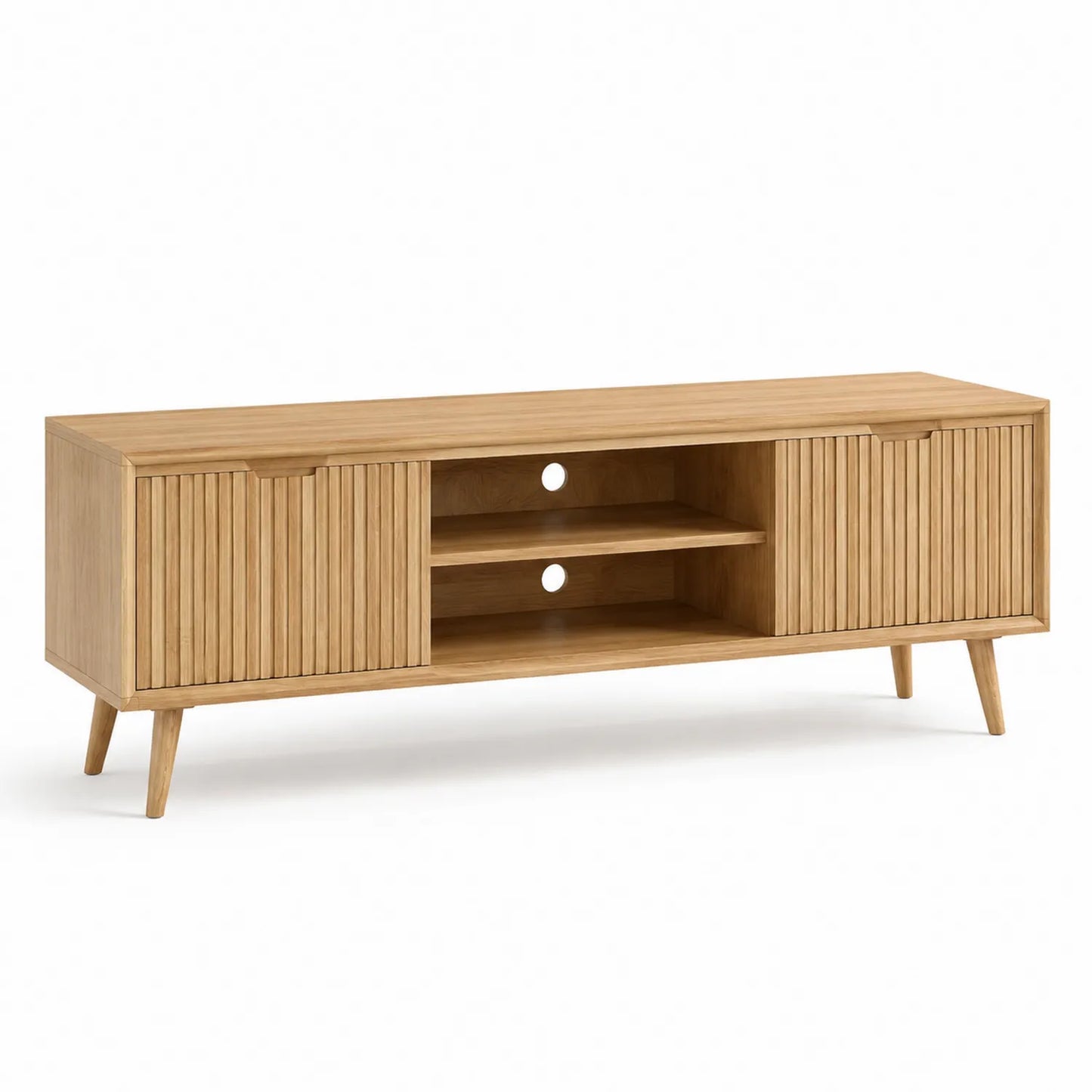 TV-Schrank aus Holz mit Eichenfurnier 150cm