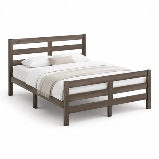 Holzbett Doppelbett 200x160cm Massivholz Braun